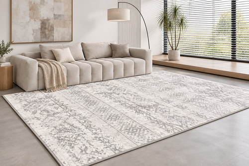 Tapis salon – Gris graphique | NOMA