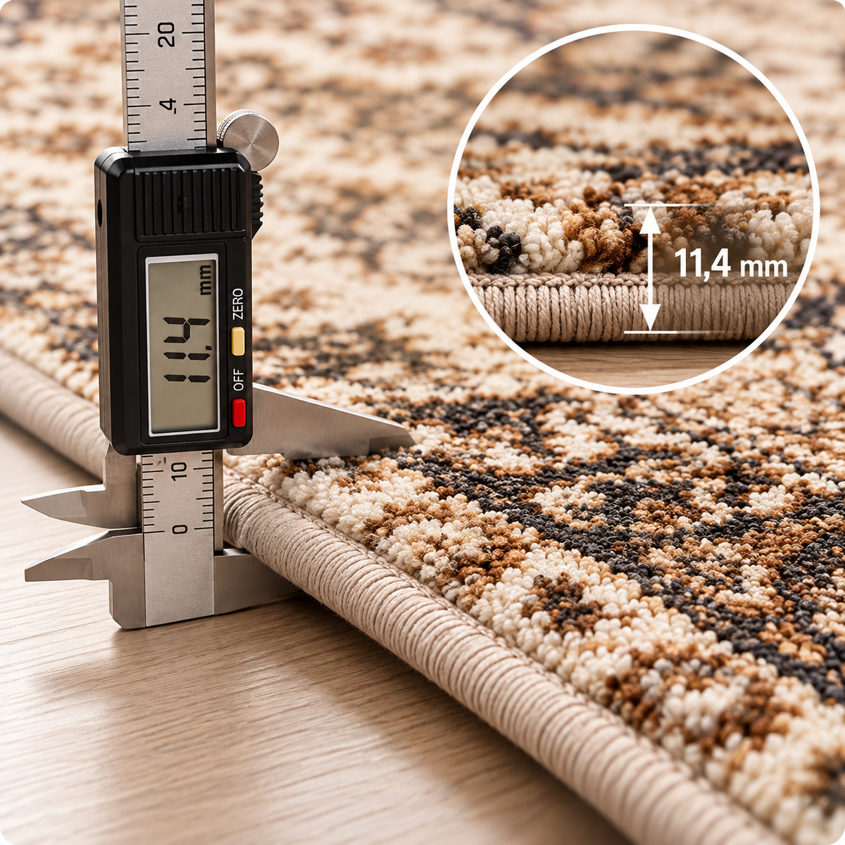 Tapis salon – marron graphique | SENA